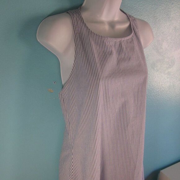 Mavi Dresses & Skirts - Mavi Size S Sustainable Cotton Summer Mini Dress with Tie Back in Blue Stripe